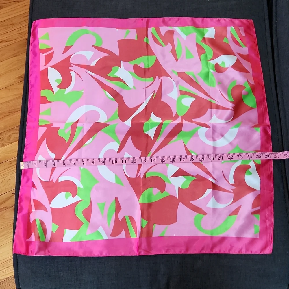 Pink Satin Groovy Vintage Y2K Does 70's Neck or Headscarf Mark By Mark Jacobs